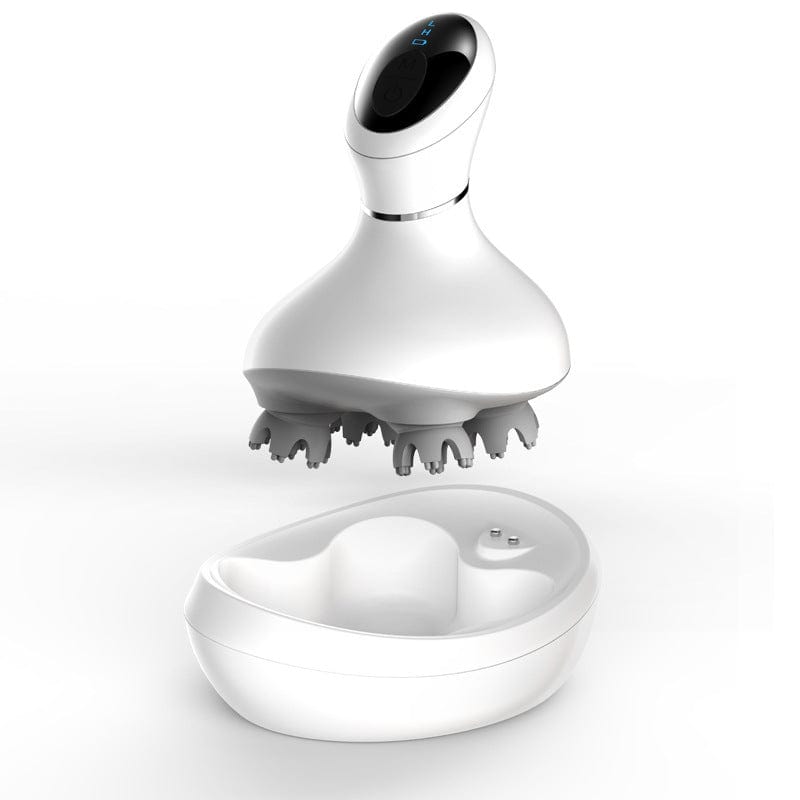 Top Gear 0 White Rechargeable Waterproof Head Massager Electric Scalp Massager