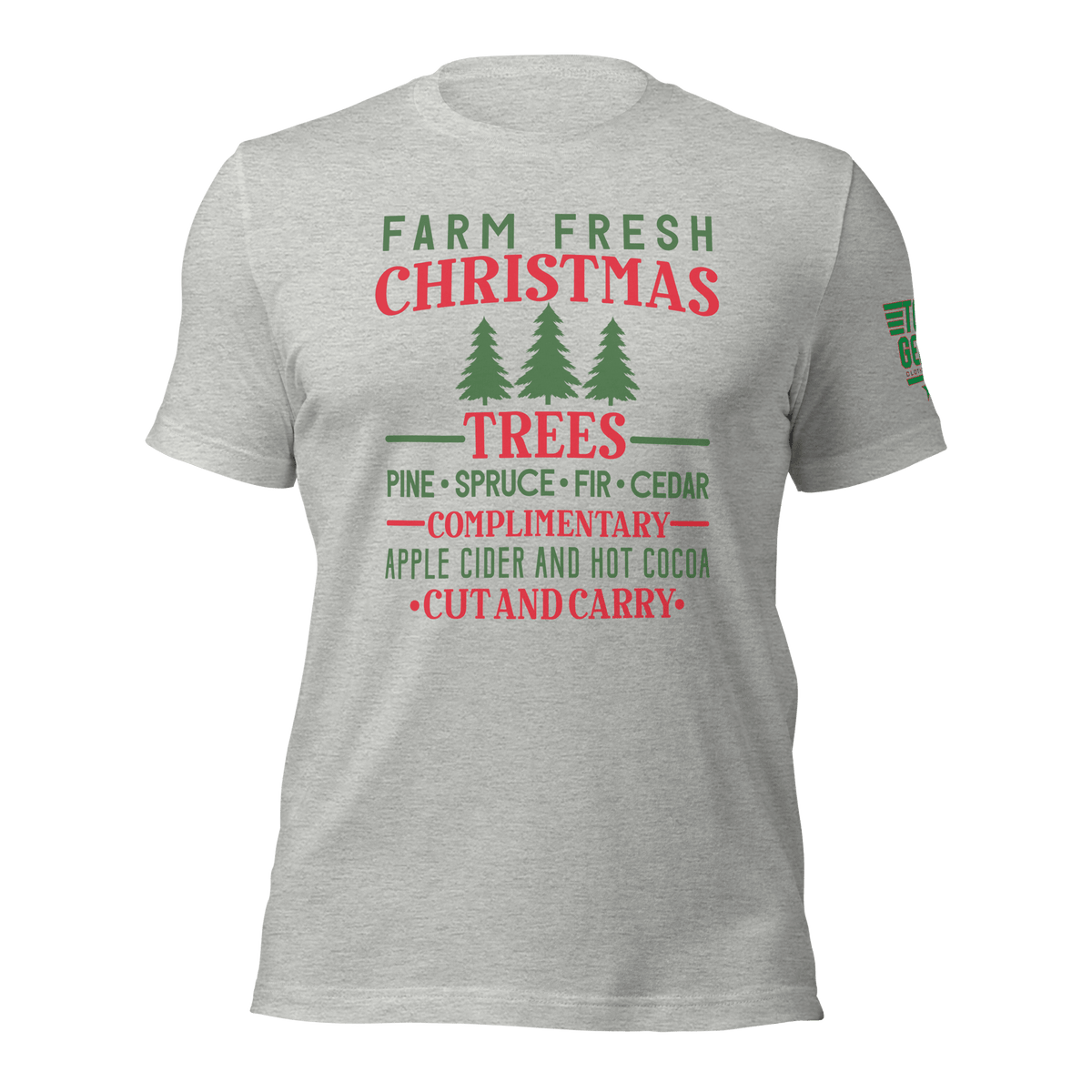 Top Gear Athletic Heather / XS Farm Fresh Trees T-Shirt