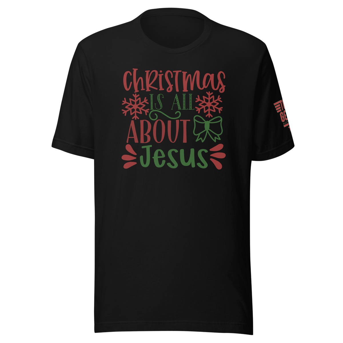 Top Gear Black / XS Christmas is All About Jesus T-Shirt