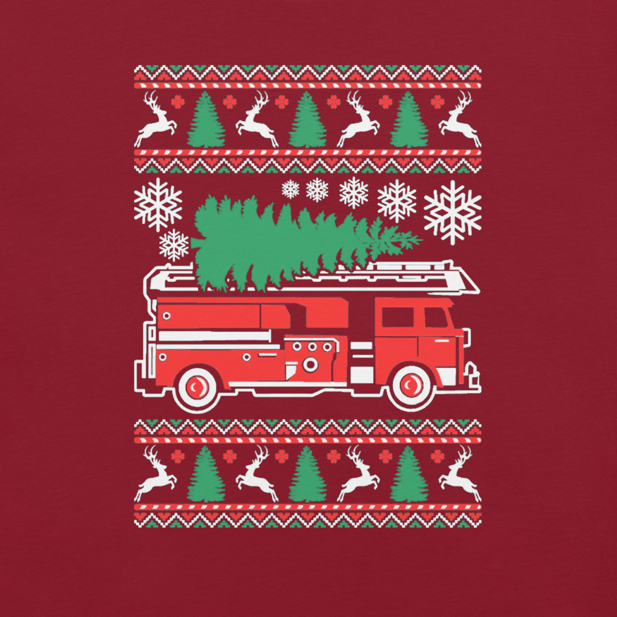 Top Gear Christmas Fire Truck T-Shirt