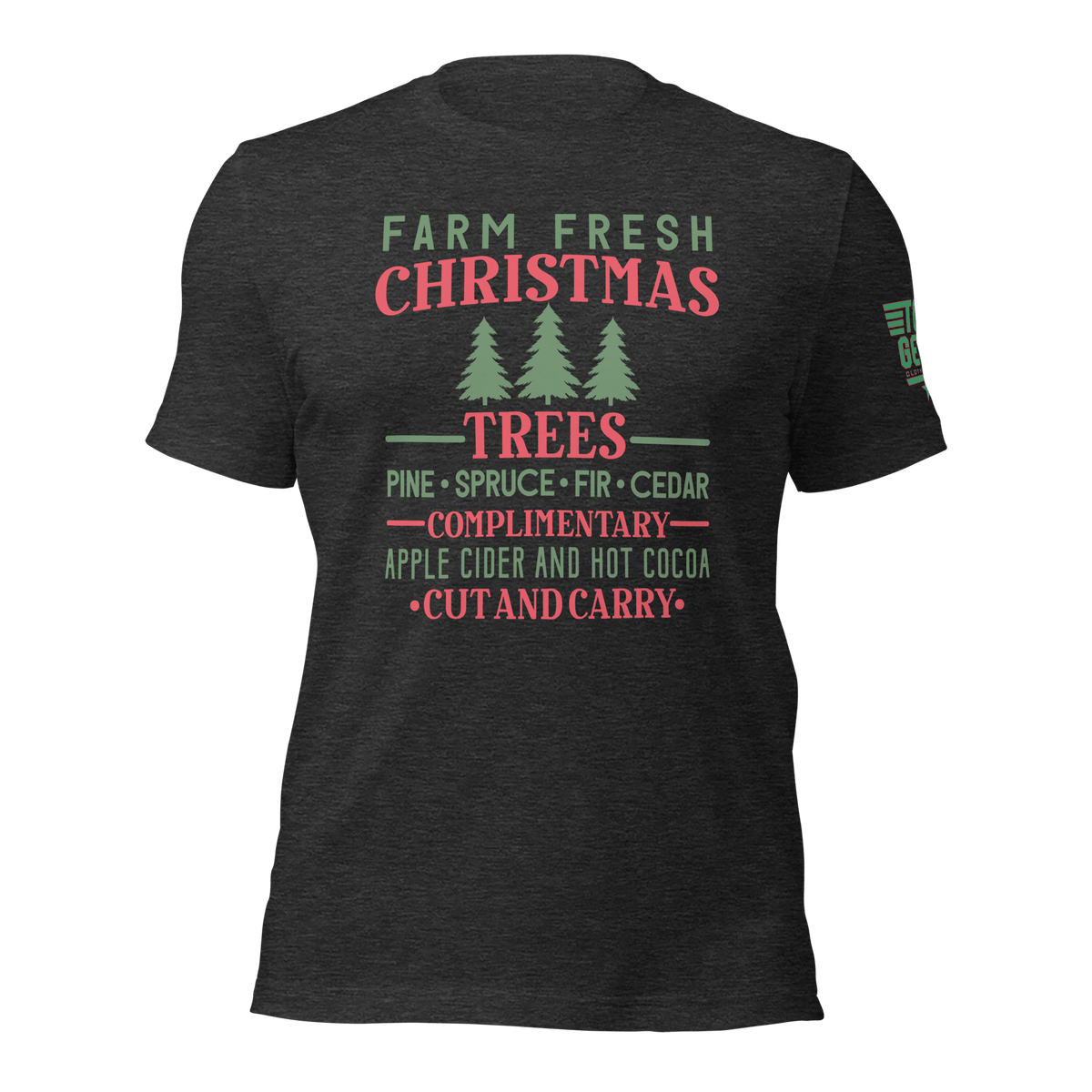Top Gear Dark Grey Heather / XS Farm Fresh Trees T-Shirt
