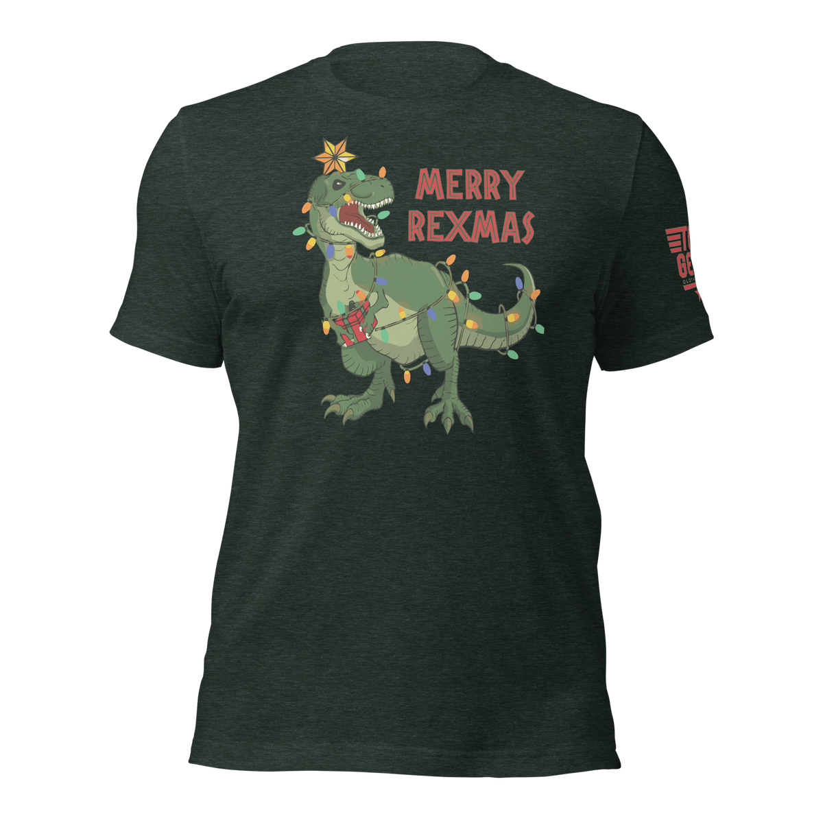 Top Gear Heather Forest / S Merry Rexmas T-Shirt