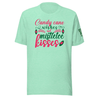 Top Gear Heather Mint / S Candy Cane Wishes T-Shirt