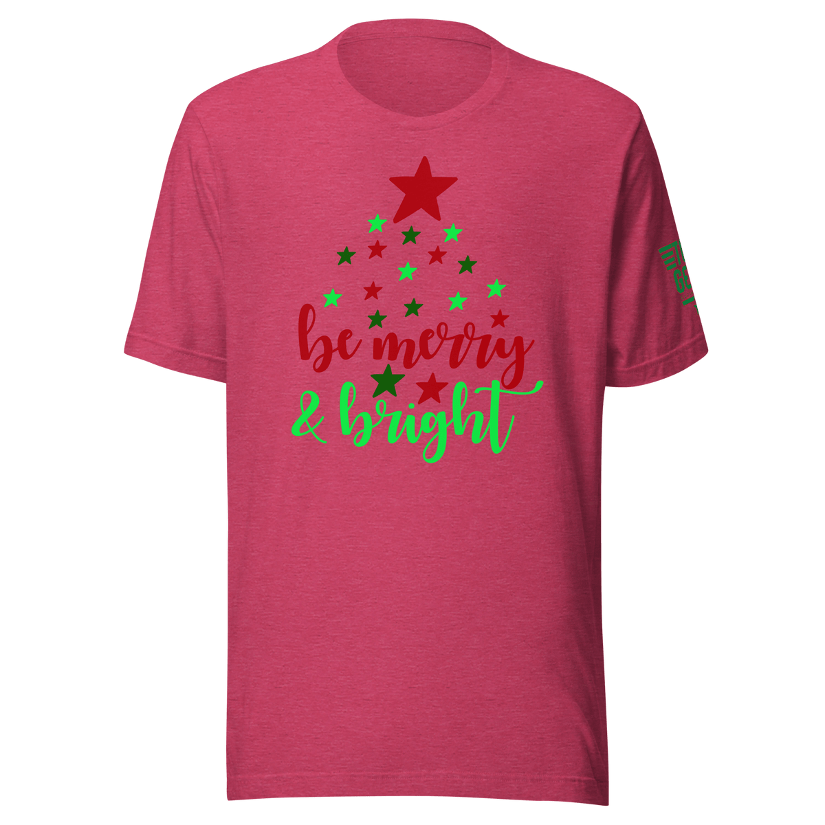 Top Gear Heather Raspberry / S Be Merry & Bright T-Shirt