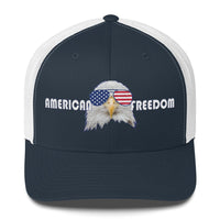 Top Gear Navy/ White American Freedom Trucker Hat