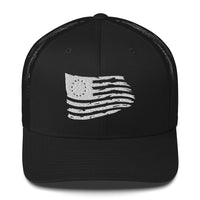 Top Gear Black Betsy Ross Flag Trucker Hat