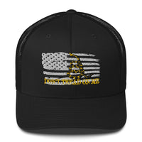Top Gear Black Don't Tread On Me Trucker Hat
