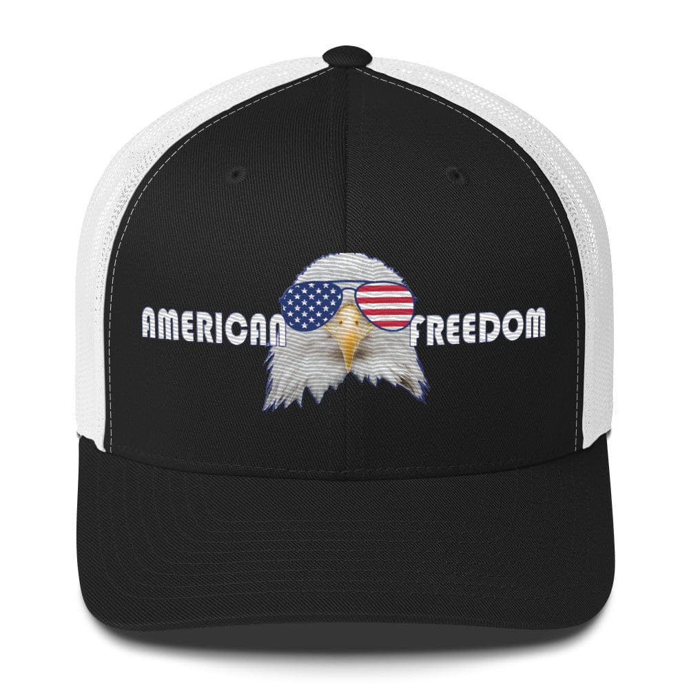Top Gear Black/ White American Freedom Trucker Hat