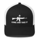 Top Gear Black/ White Come and Take It Trucker Cap