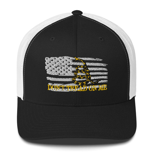 Top Gear Black/ White Don't Tread On Me Trucker Hat