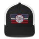 Top Gear Black/ White USA 1776 Trucker Cap