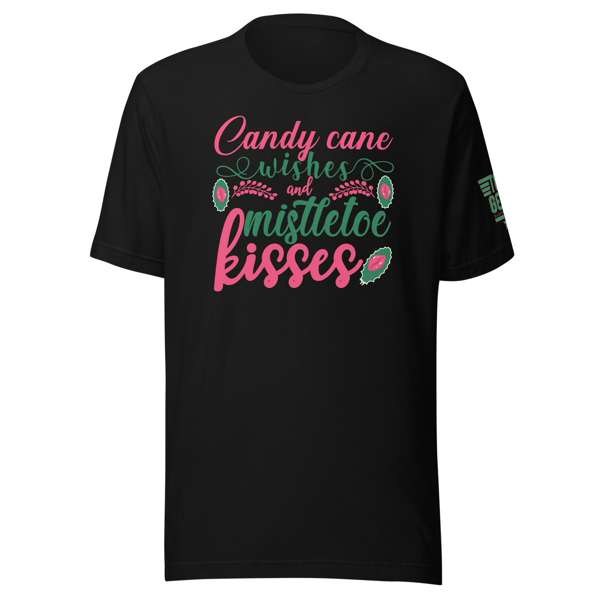 Top Gear Black / XS Candy Cane Wishes T-Shirt