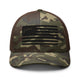 Top Gear Camo/Brown USA Black Flag Camouflage Trucker Hat