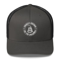 Top Gear Charcoal America's Freedom 2A Trucker Cap