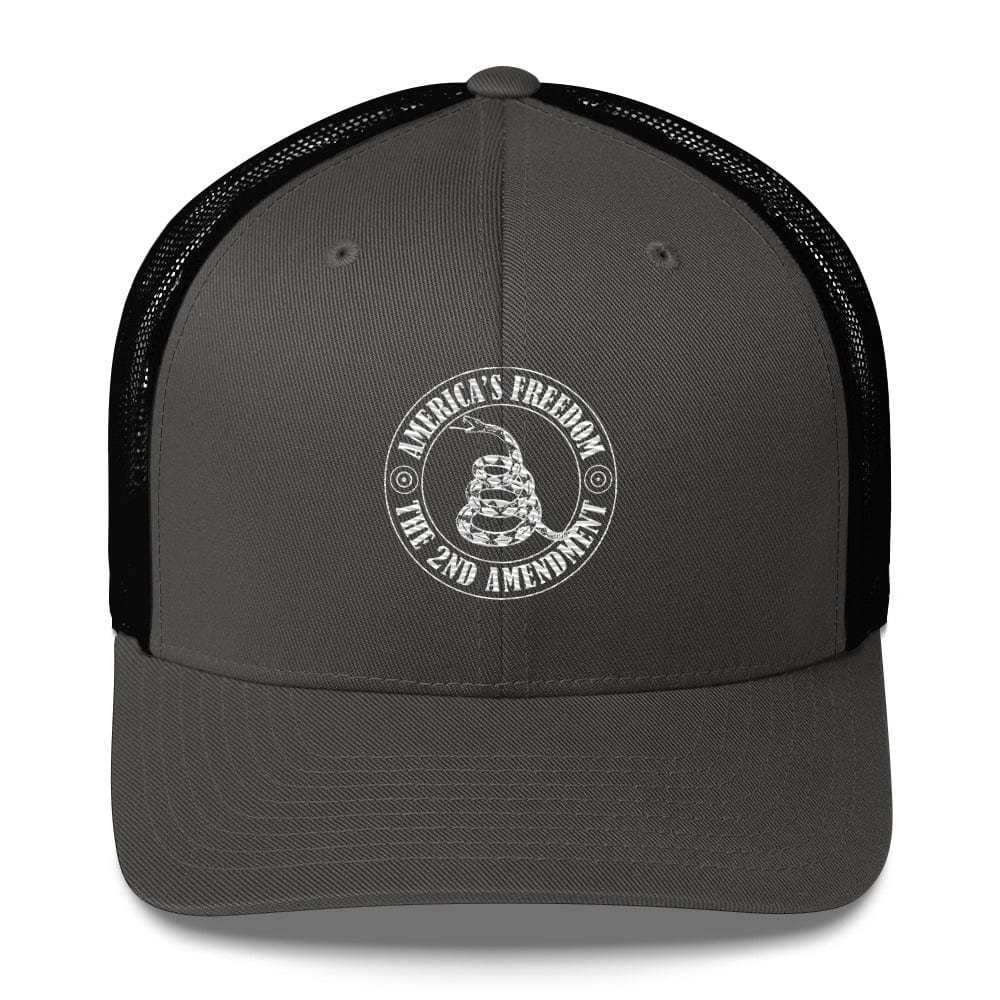 Top Gear Charcoal/ Black America's Freedom 2A Trucker Cap