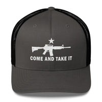 Top Gear Charcoal/ Black Come and Take It Trucker Cap