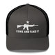 Top Gear Charcoal/ Black Come and Take It Trucker Cap