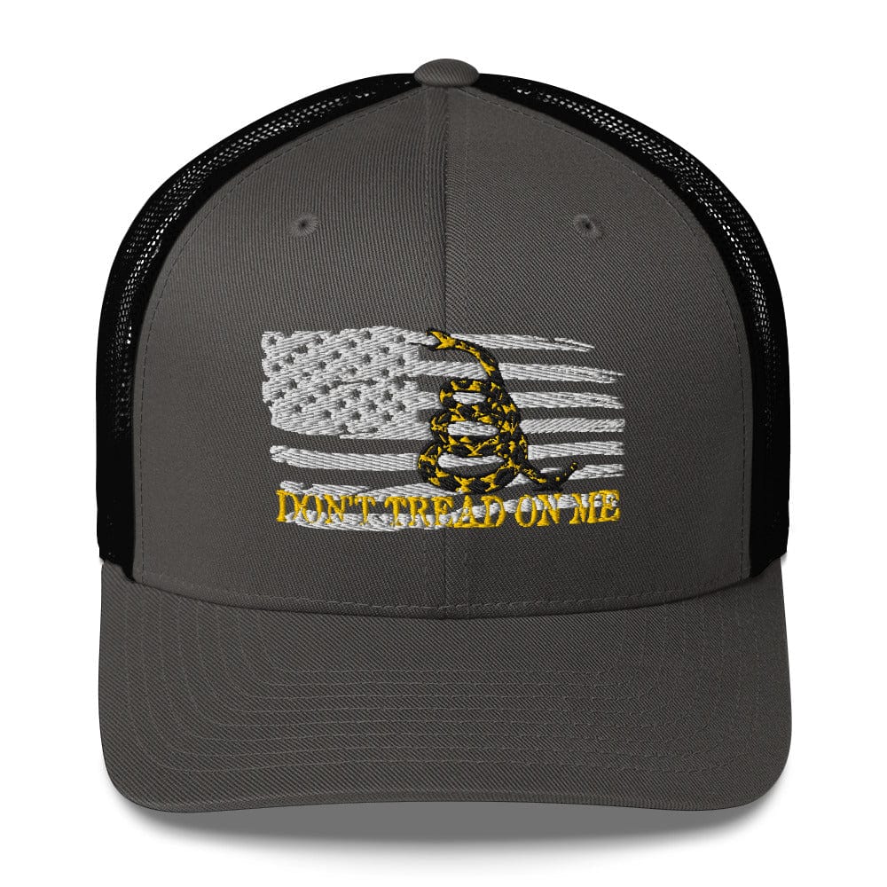 Top Gear Charcoal/ Black Don't Tread On Me Trucker Hat