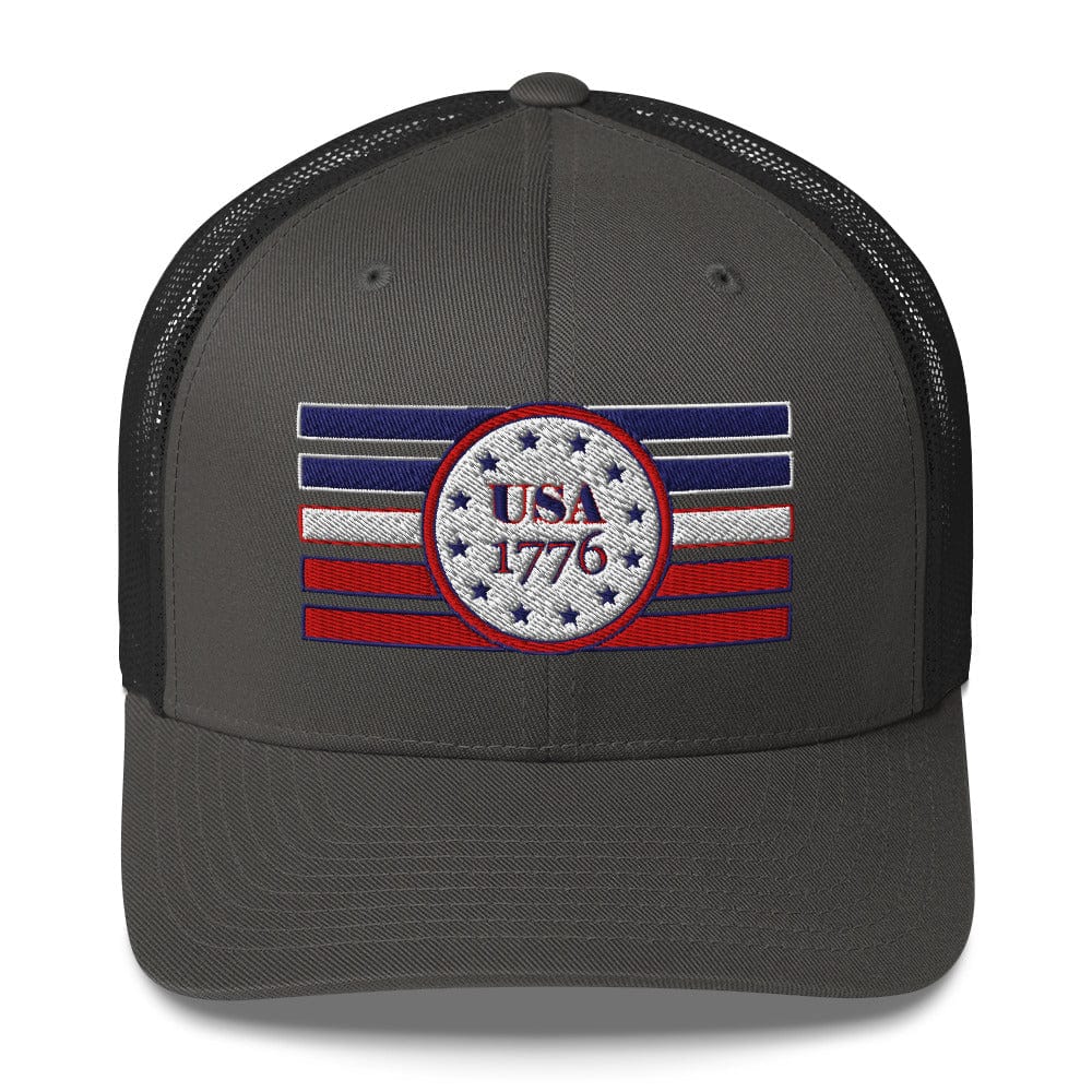 Top Gear Charcoal USA 1776 Trucker Cap