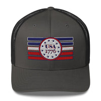 Top Gear Charcoal USA 1776 Trucker Cap