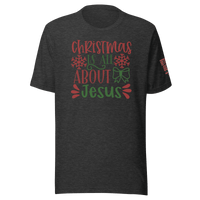 Top Gear Dark Grey Heather / XS Christmas is All About Jesus T-Shirt