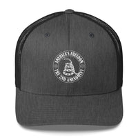 Top Gear Dark Heather Gray America's Freedom 2A Trucker Cap