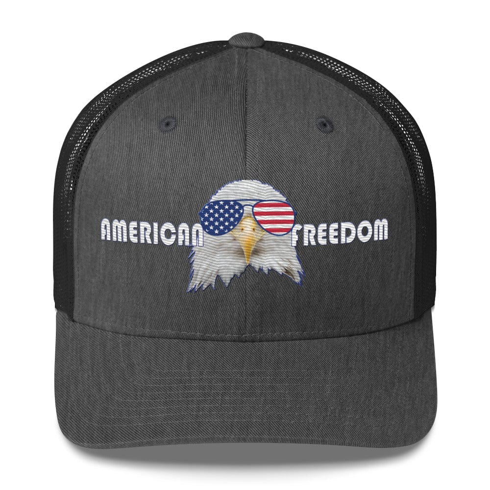 Top Gear Dark Heather Gray American Freedom Trucker Hat