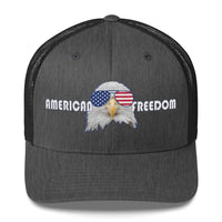 Top Gear Dark Heather Gray American Freedom Trucker Hat