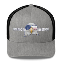 Top Gear Heather/ Black American Freedom Trucker Hat