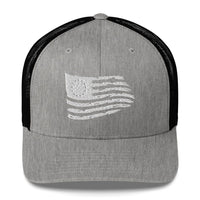 Top Gear Heather/ Black Betsy Ross Flag Trucker Hat