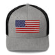 Top Gear Heather/ Black Classic American Flag Trucker Hat