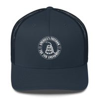 Top Gear Navy America's Freedom 2A Trucker Cap