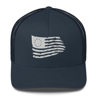 Top Gear Navy Betsy Ross Flag Trucker Hat