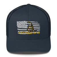 Top Gear Navy Don't Tread On Me Trucker Hat