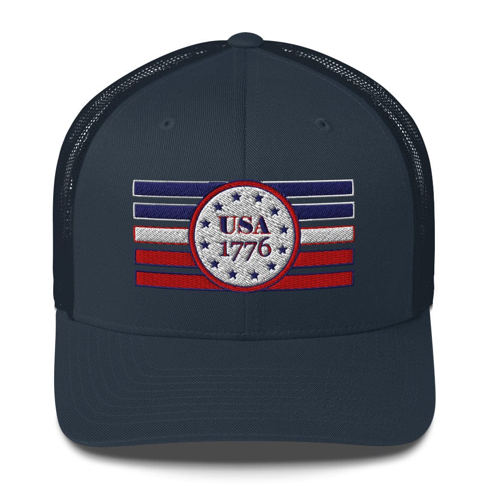 Top Gear Navy USA 1776 Trucker Cap