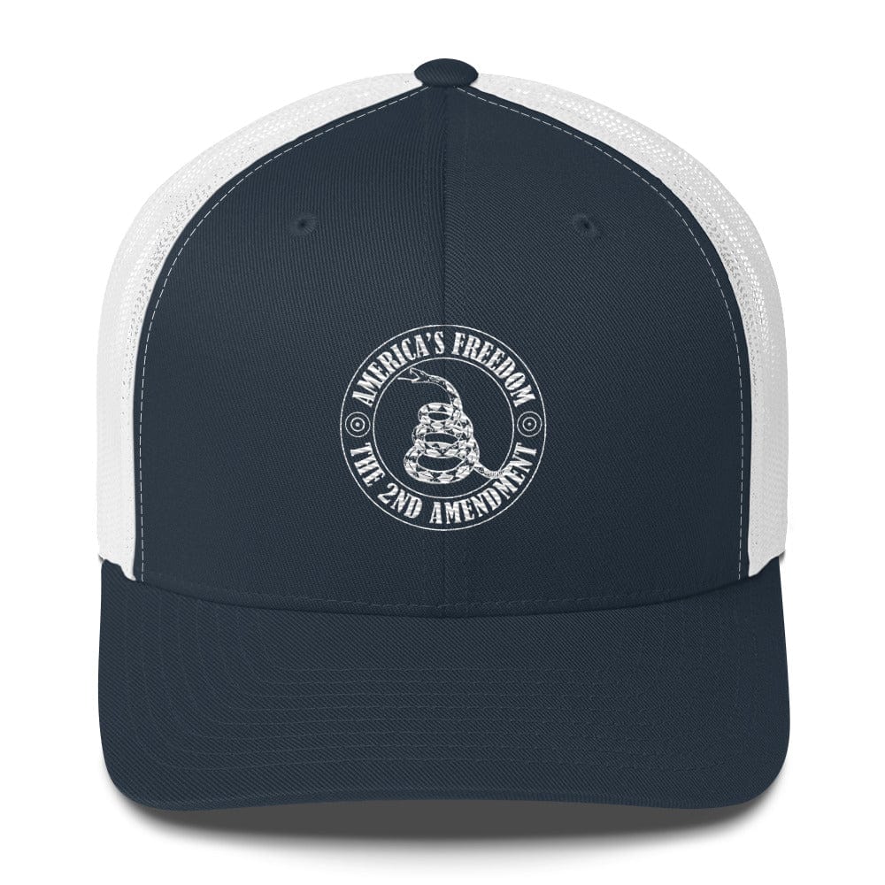 Top Gear Navy/ White America's Freedom 2A Trucker Cap