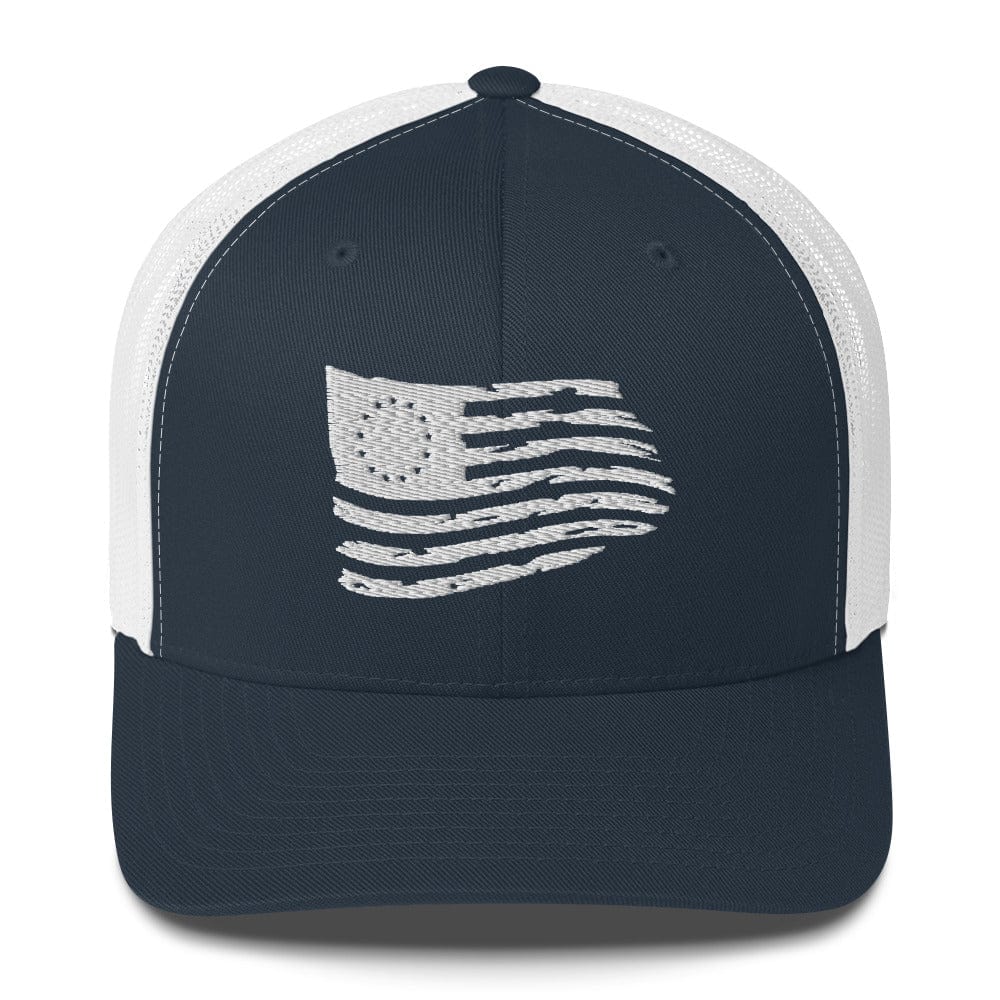Top Gear Navy/ White Betsy Ross Flag Trucker Hat