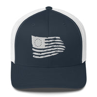 Top Gear Navy/ White Betsy Ross Flag Trucker Hat