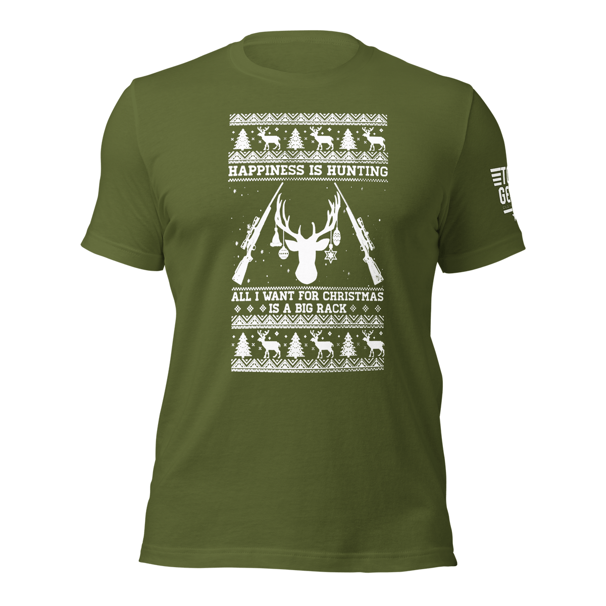 Top Gear Olive / S All I Want for Christmas T-Shirt