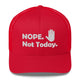 Top Gear Red Nope Not Today Trucker Hat