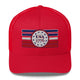 Top Gear Red USA 1776 Trucker Cap