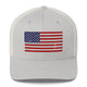 Top Gear Silver Classic American Flag Trucker Hat
