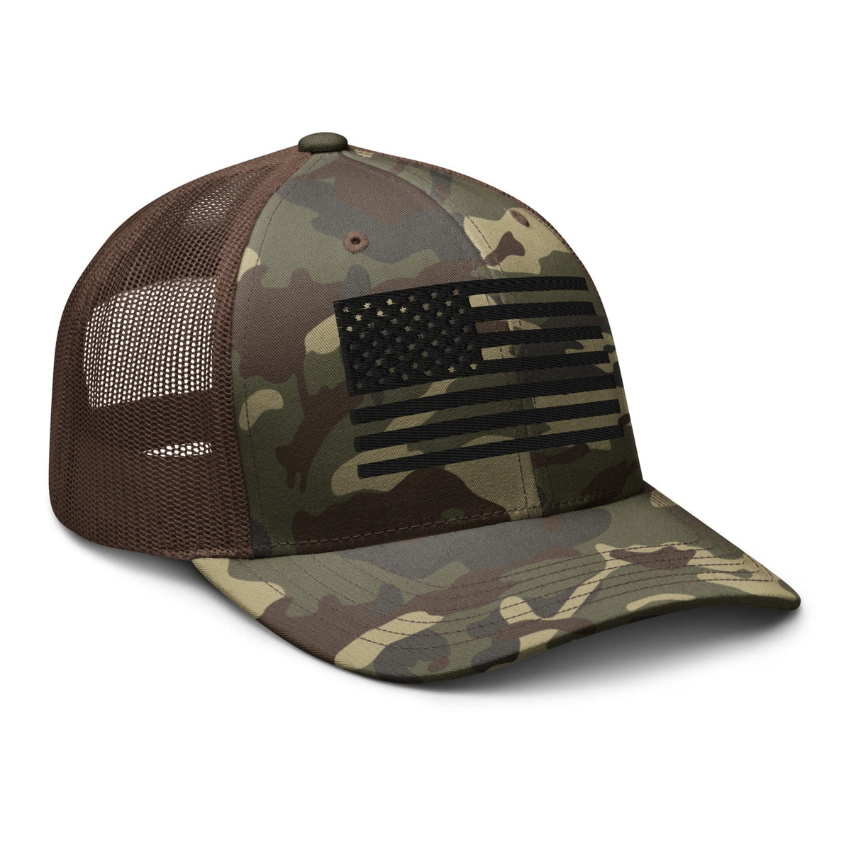 Top Gear USA Black Flag Camouflage Trucker Hat