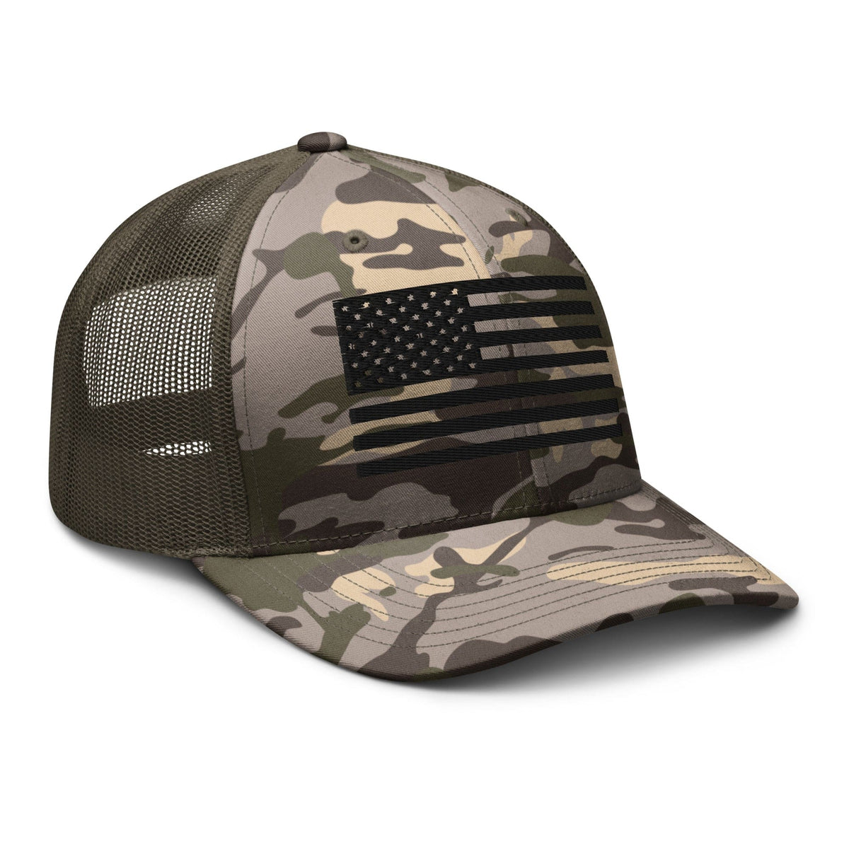 Top Gear USA Black Flag Camouflage Trucker Hat