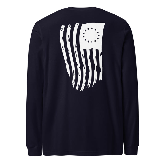 Betsy Ross American Flag Long Sleeve Tee